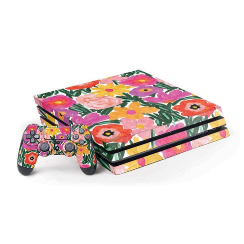 Bouffants and Broken Hearts Painterly Garden PlayStation PS4 Skins